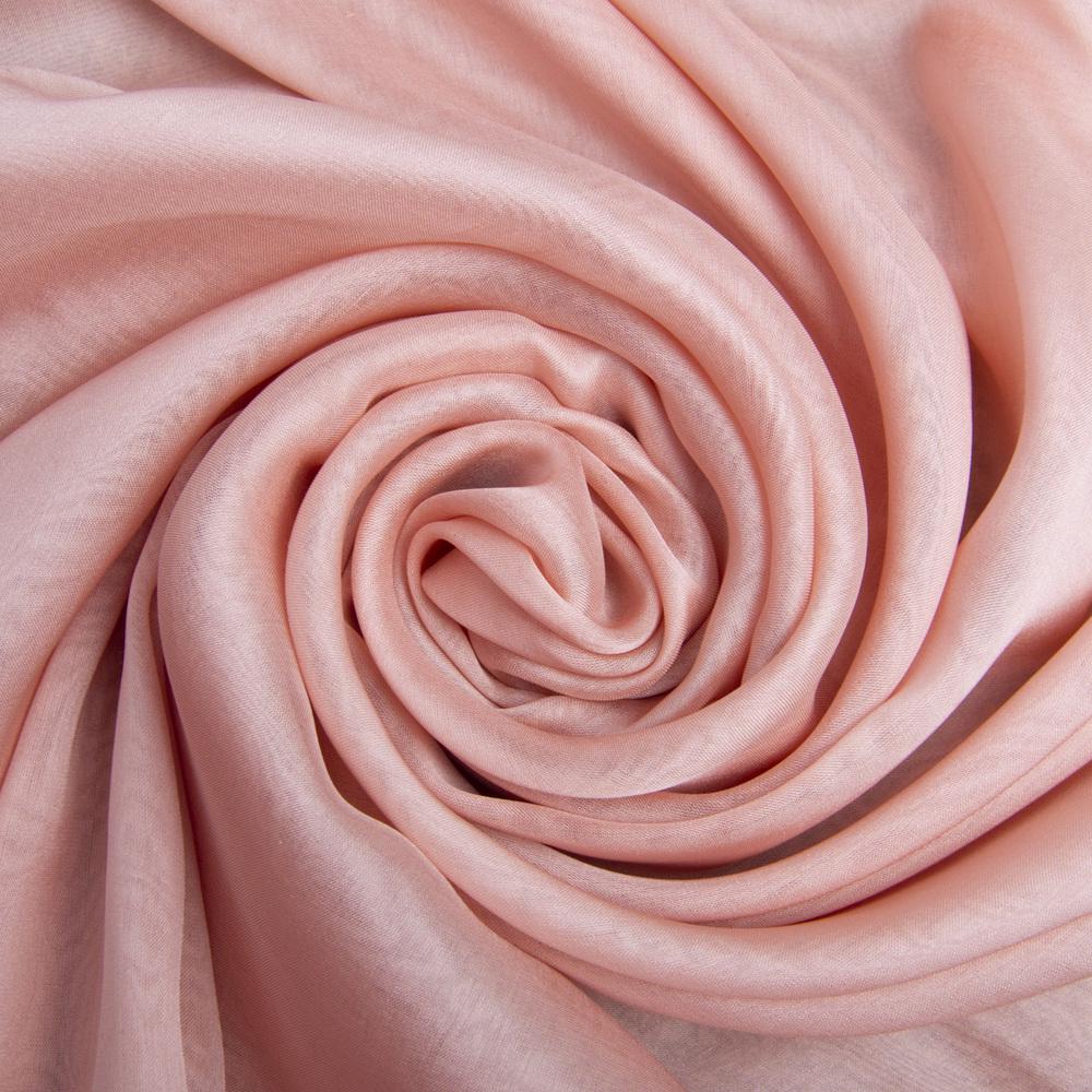 Ткань шифон натуральный шелк Светлый фрез (24203)