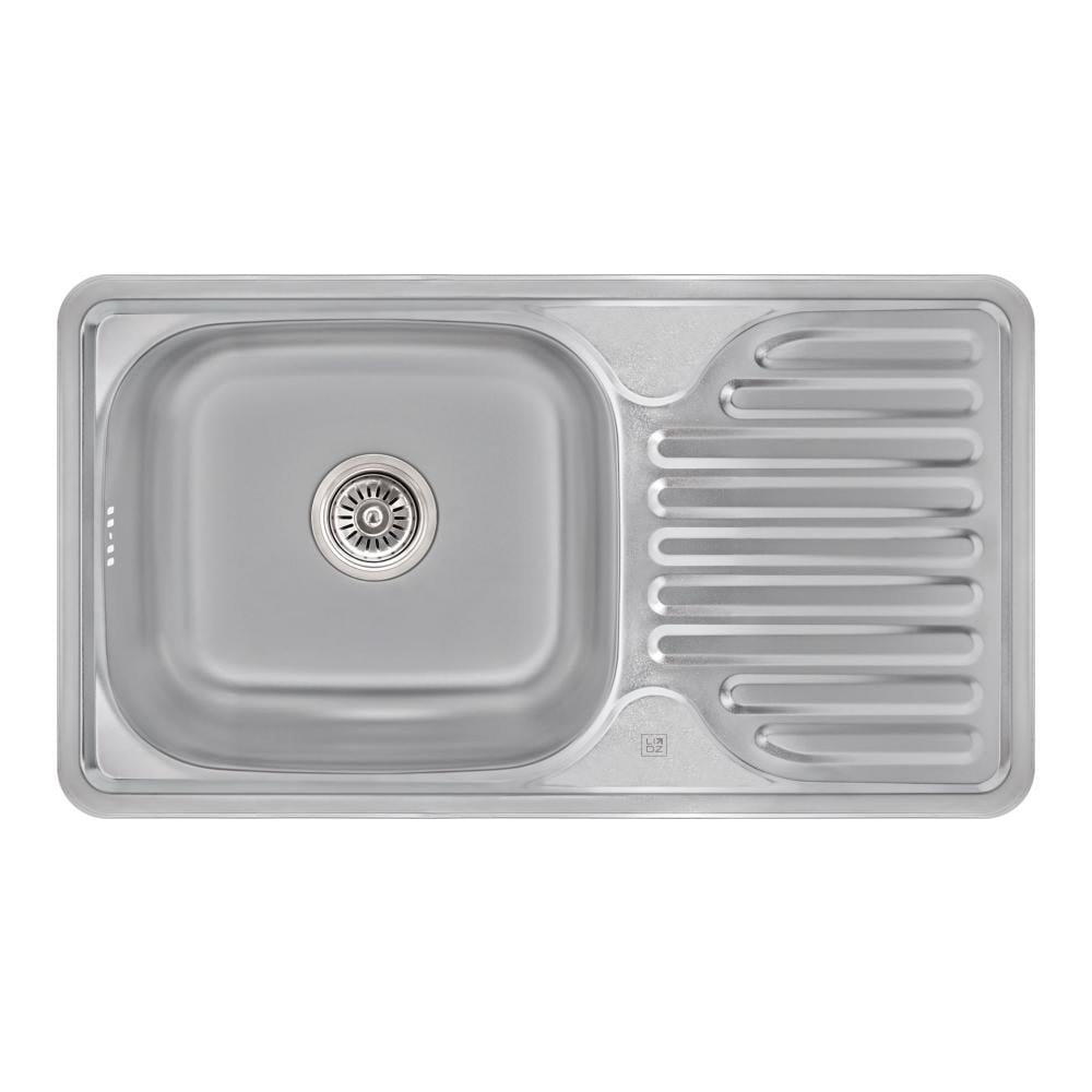 Кухонна мийка Lidz 7642 Satin 0,8 мм (LIDZ764208SAT)