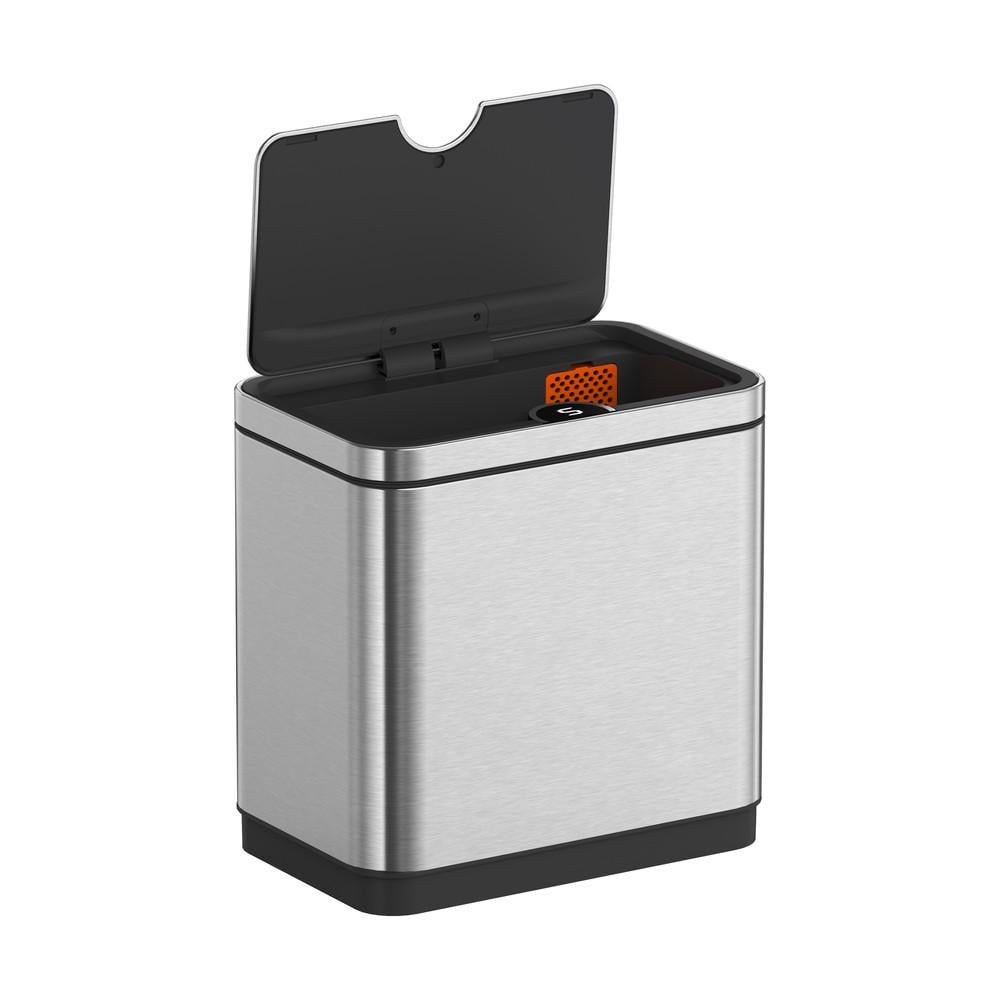 Відро для сміття сенсорне Koer TC-020212-02 прямокутне 12 л Нержавіюча сталь (KR5584) - фото 3 Відро для сміття сенсорне Koer TC-020212-02 прямокутне 12 л Нержавіюча сталь (KR5584) - фото 3