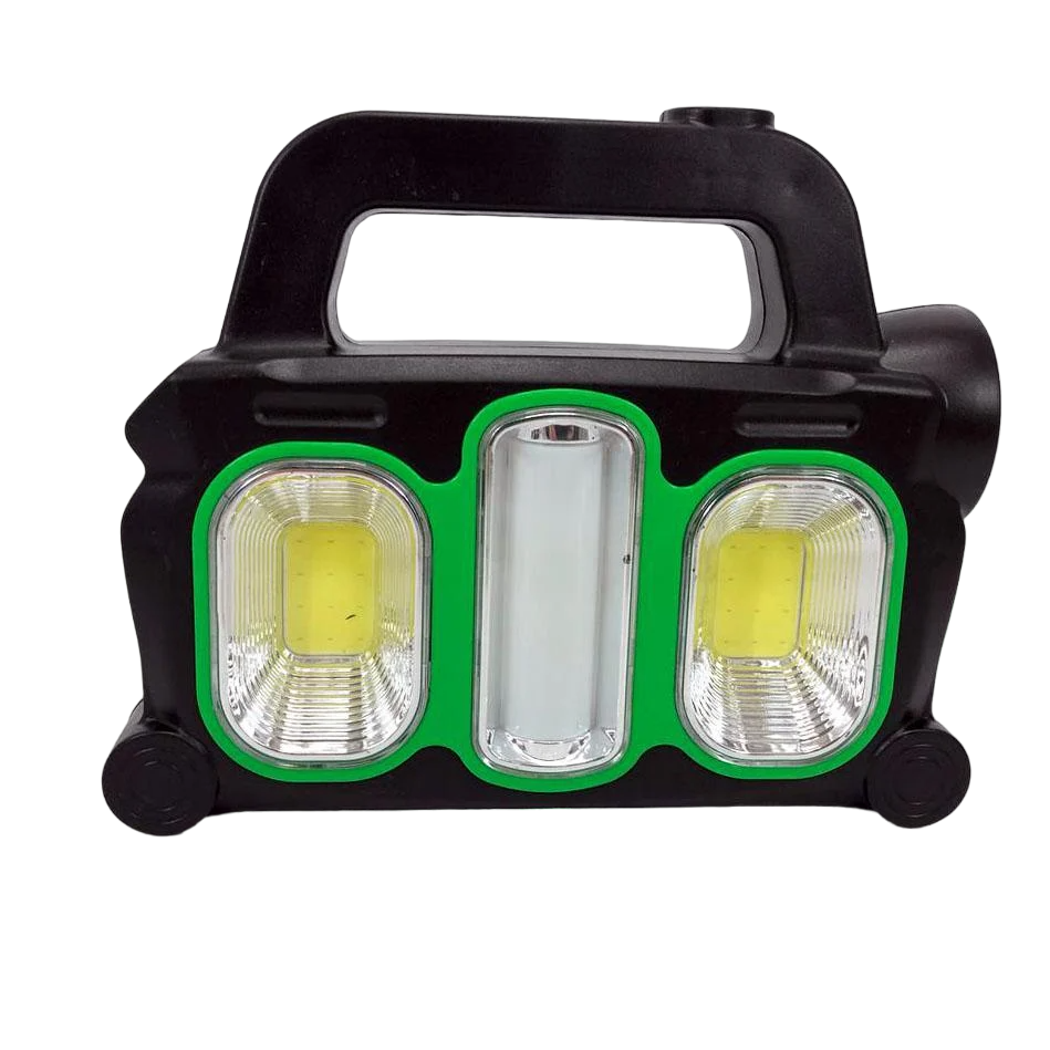 Фонарь ручной на солнечной батарее HB-6168-LED+2COB 3в1 с боковой лампой 3 режима с функцией Power Bank (ws79893) Фонарь ручной на солнечной батарее HB-6168-LED+2COB 3в1 с боковой лампой 3 режима с функцией Power Bank (ws79893)