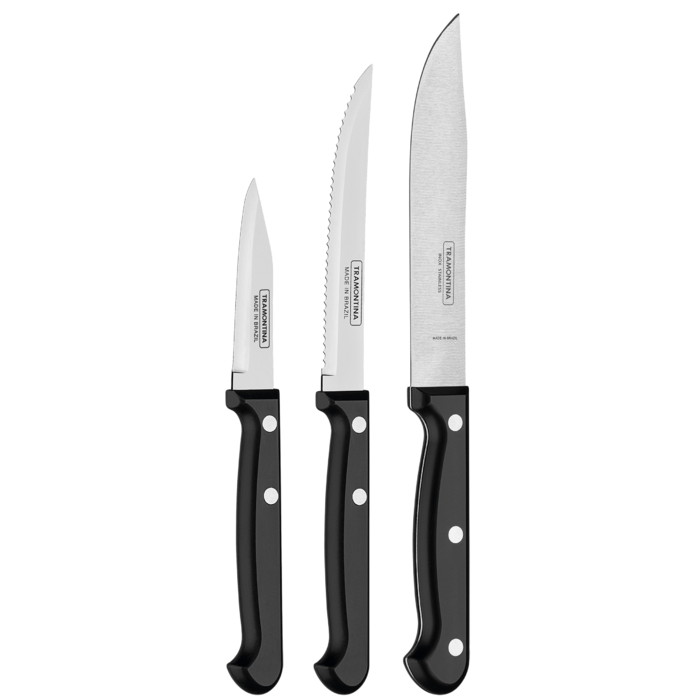 Набор ножей Tramontina Ultracorte 3 предметов (2673345) Набор ножей Tramontina Ultracorte 3 предметов (2673345)