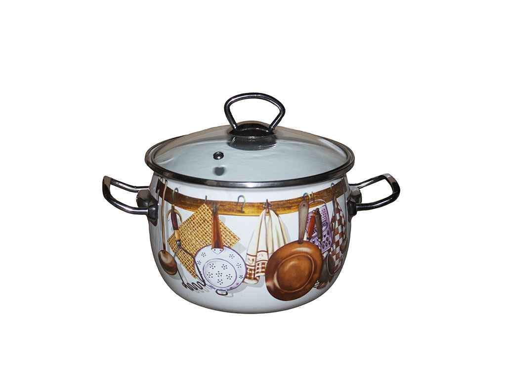 Кастрюля Idilia Хозяйка 3,5 л Белый (I81913)