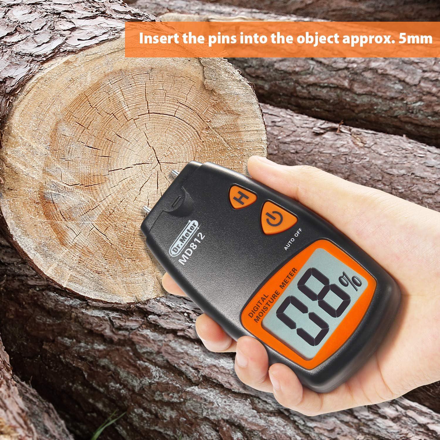Вологомір цифровий Dr.Meter MD-812 для деревини з кроною 9В та чохлом - фото 9 Вологомір цифровий Dr.Meter MD-812 для деревини з кроною 9В та чохлом - фото 9