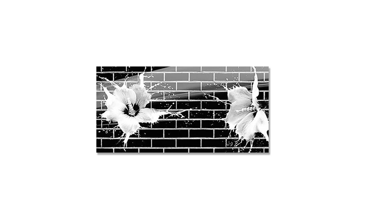 Наклейка виниловая на стол Zatarga Черные кирпичи 600х1200 мм (1262637356)