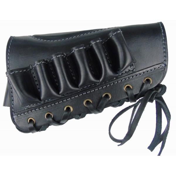 Патронташ на приклад Медан кожаный открытый на 6 патронов 12 калибра (24820583)