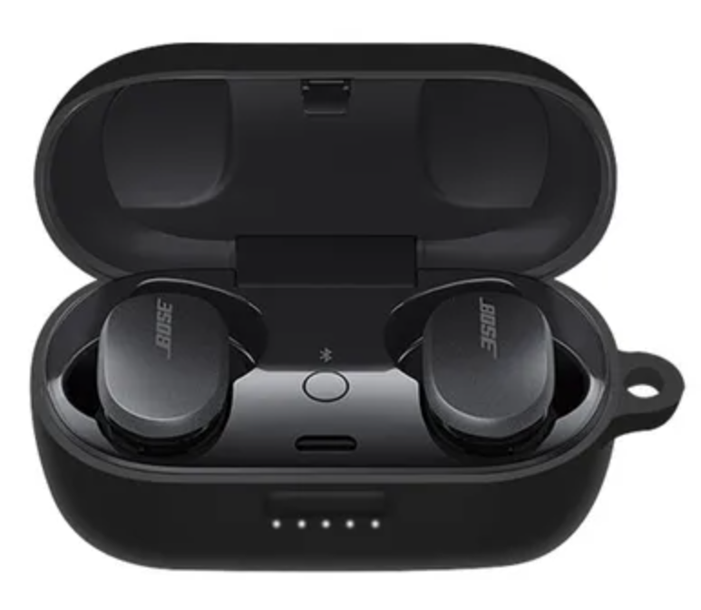 Чехол-накладка DK Silicone Candy Friendly с карабином для Bose QuietComfort Earbuds Black - фото 2