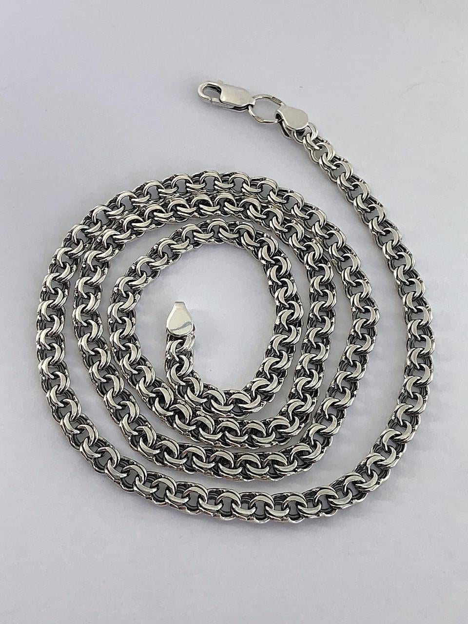 Цепочка серебряная Бисмарк 18-23 г 50 см