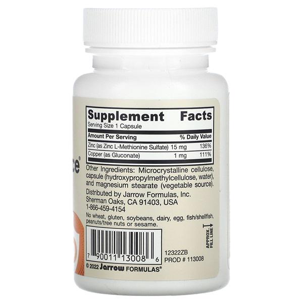Микроэлемент Цинк Jarrow Formulas Zinc Balance 100 Caps - фото 2 Микроэлемент Цинк Jarrow Formulas Zinc Balance 100 Caps - фото 2