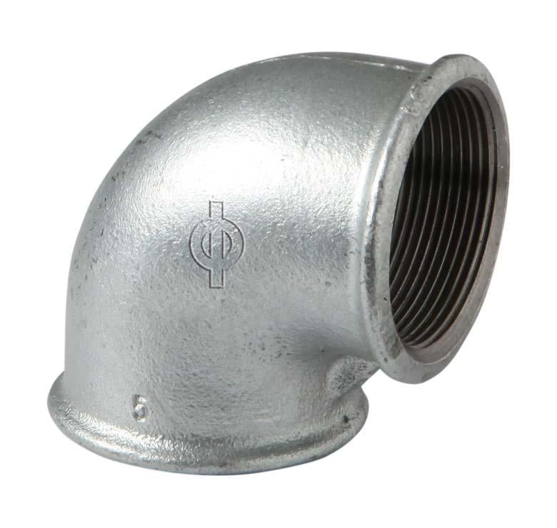Колено Atusa Berg Montana чугун оцинкованный d 1 1/4" ВВ 90° (AKV-09025006)