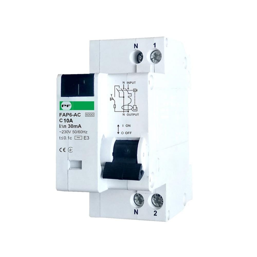 Дифференциальный автомат Промфактор FAP6-AC C10 30мА (FAP06C10030AC)