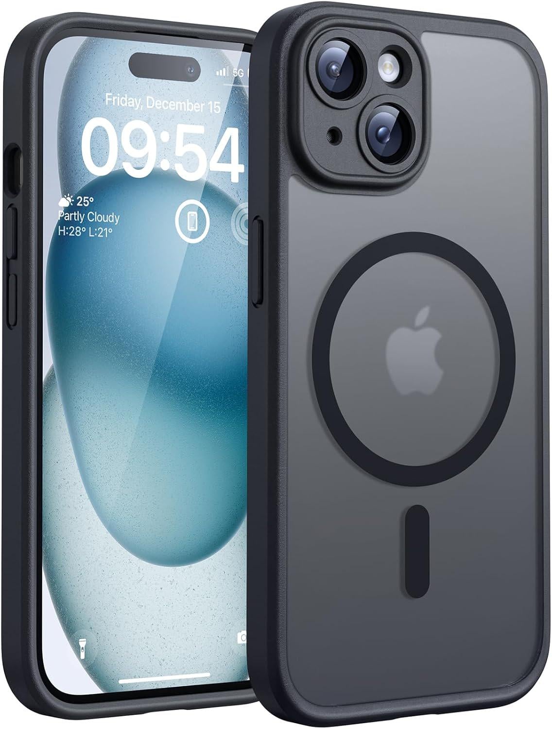Чехол на iPhone 15 MagSafe и 2 стекла TOCOL (11/1042)