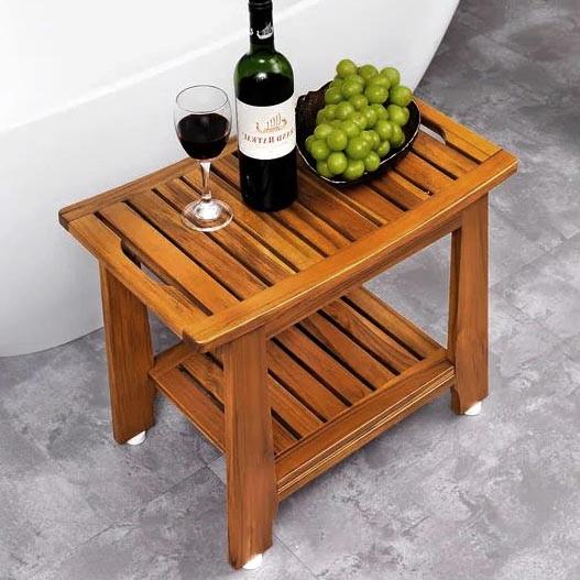 Табурет для ванной из дерева Бенпарт Охра (ТВН-010004)