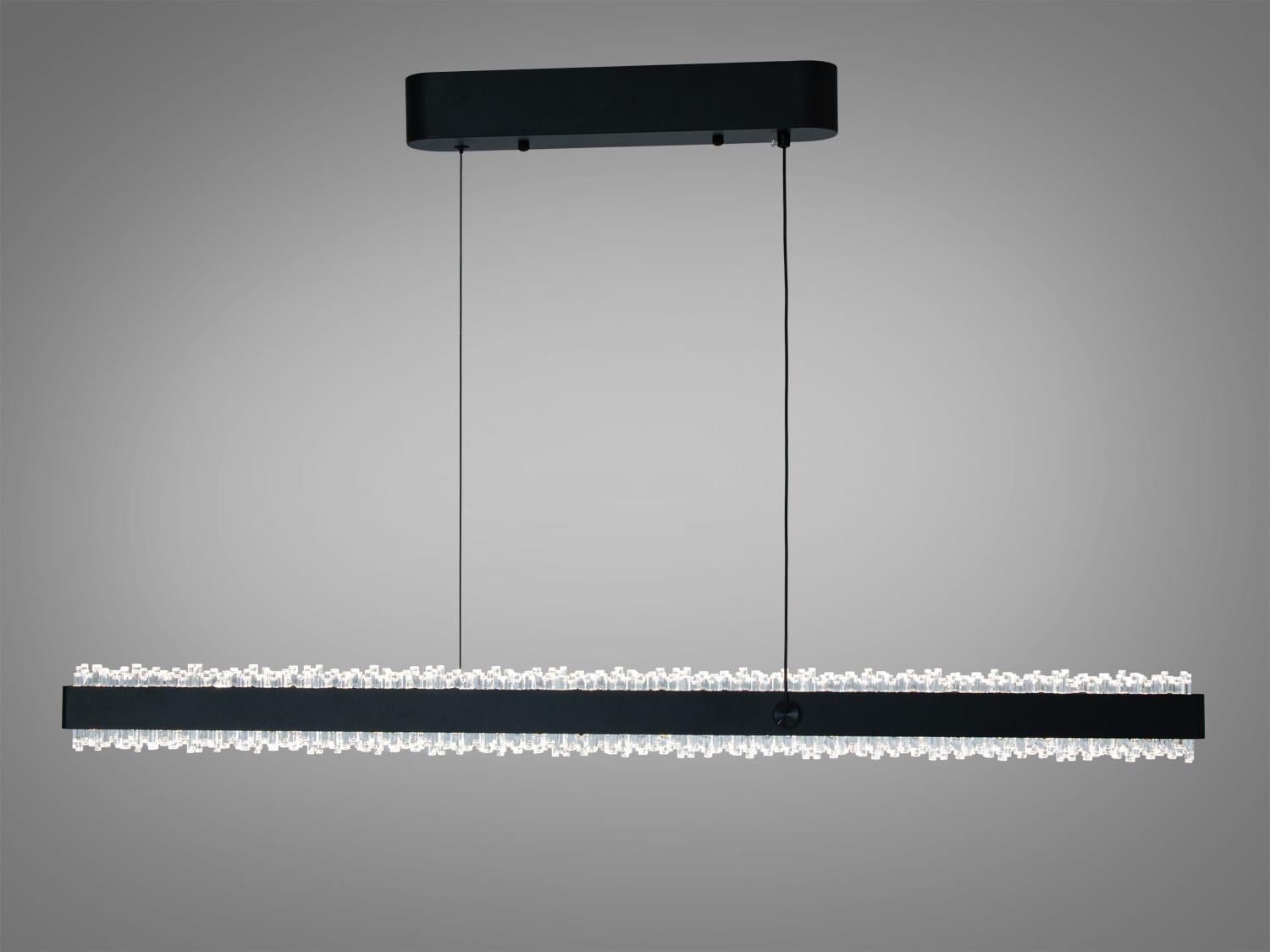 Люстра подвесная LED линейная 52W Черный (XH1002/1000BK)