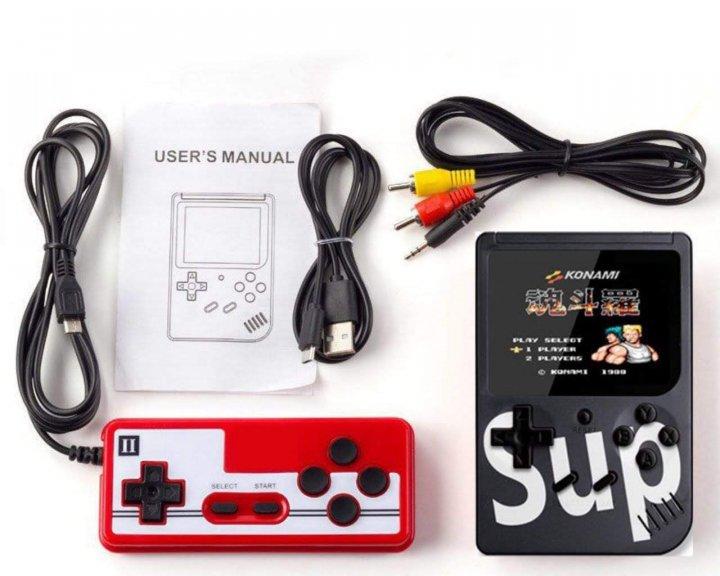 Приставка портативна з джойстиком Sup Retro Dendy 400в1 Game Box 3" на двох Чорний (8283) - фото 5 Приставка портативна з джойстиком Sup Retro Dendy 400в1 Game Box 3" на двох Чорний (8283) - фото 5