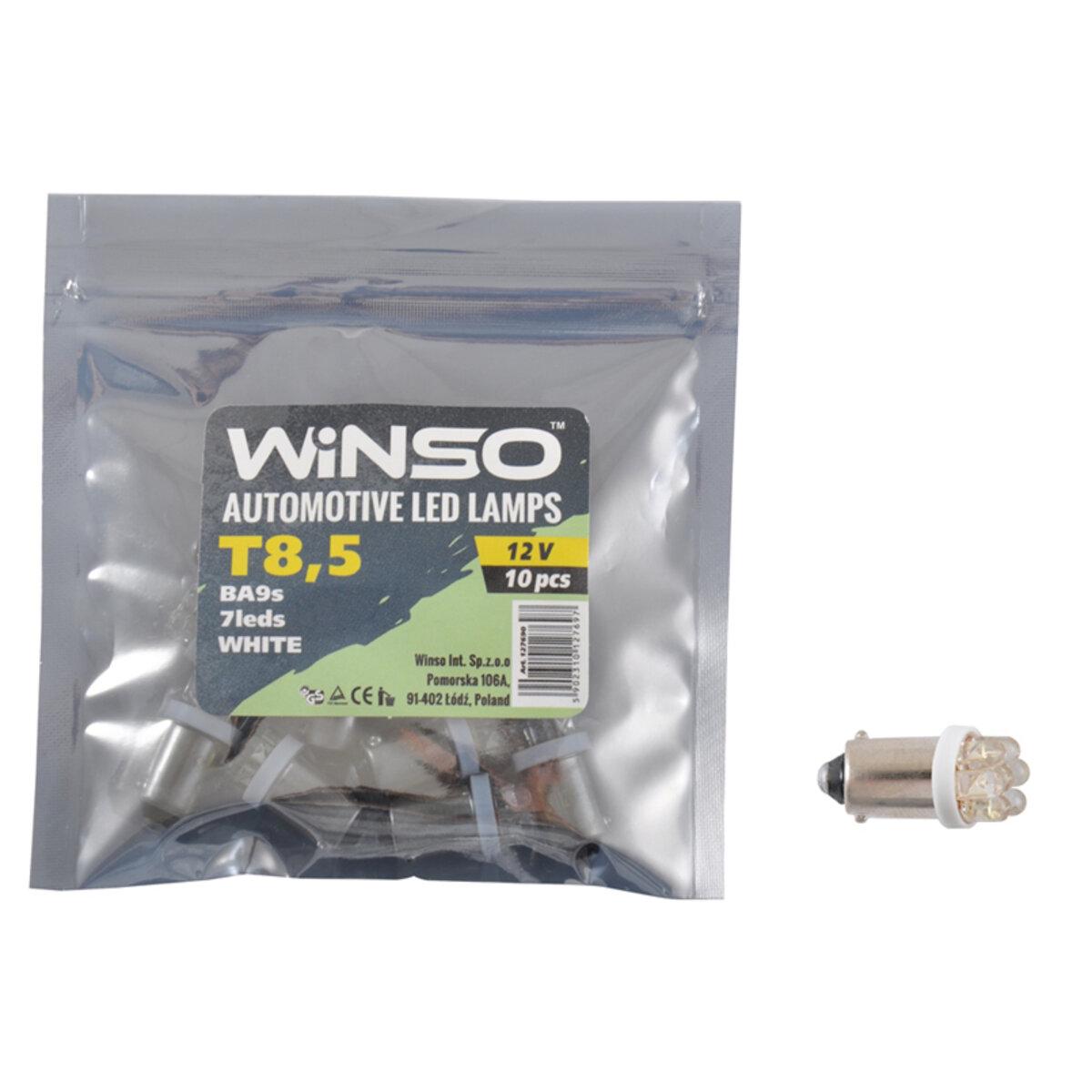 Автолампа LED Winso 12V FLUX T8.5 BA9s 10 шт.