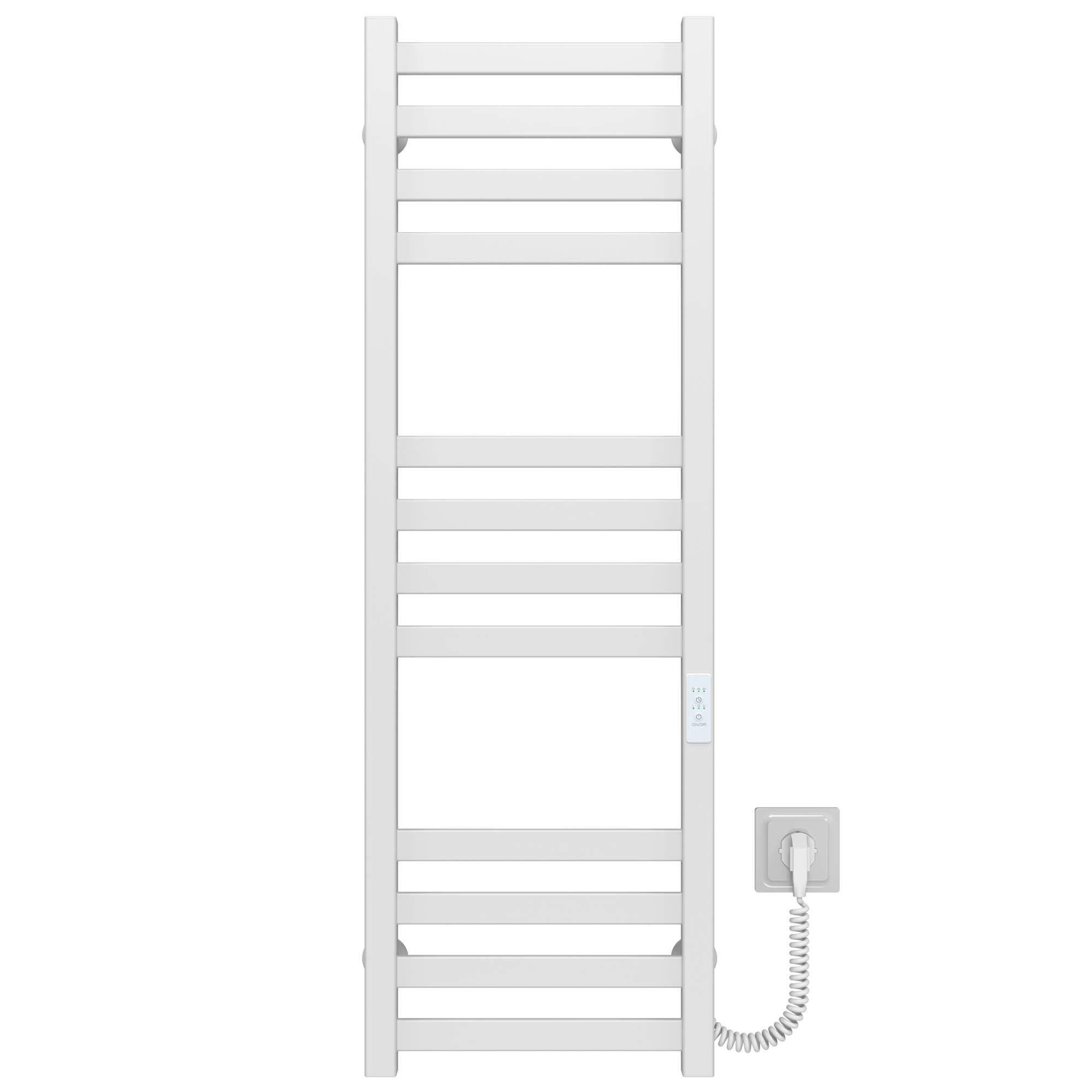 Полотенцесушитель электрический Deffi Avast П12 WD04 правое подключение крашеная сталь 300х1000 мм Белый (B.AV.100.30.12.E.W.R.4)