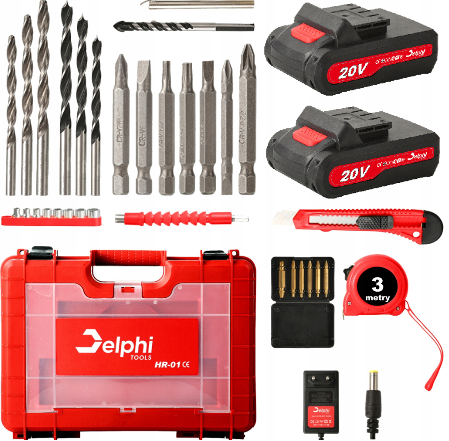 Шуруповерт акумуляторний Delphi 20V HR-01 + з акумулятором (HR-0112) - фото 4