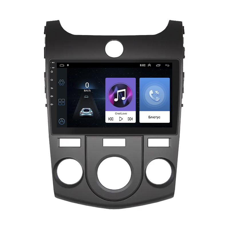 Штатная магнитола Lesko для Kia Cerato II Manual AC 2008-2013 экран 9" 1/16Gb Wi-Fi GPS Base Киа