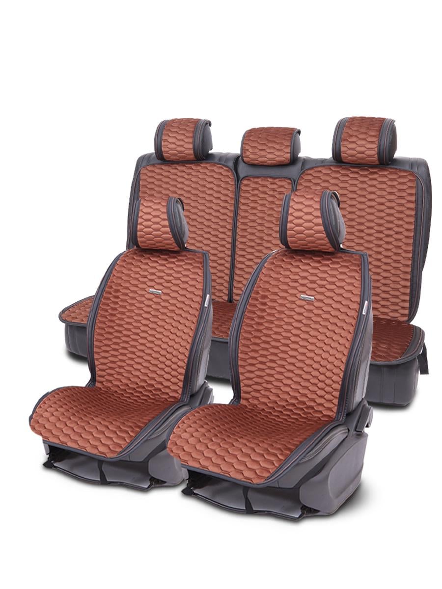 Накидки-чехлы на сиденье для Opel COMBO 2001-2011 C AUAU Romeo Коричневый (UARomK11414)