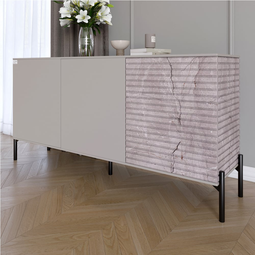 Комод Lion Грей 154x38x76,5 см Кашемир/Камень (LION-041798)