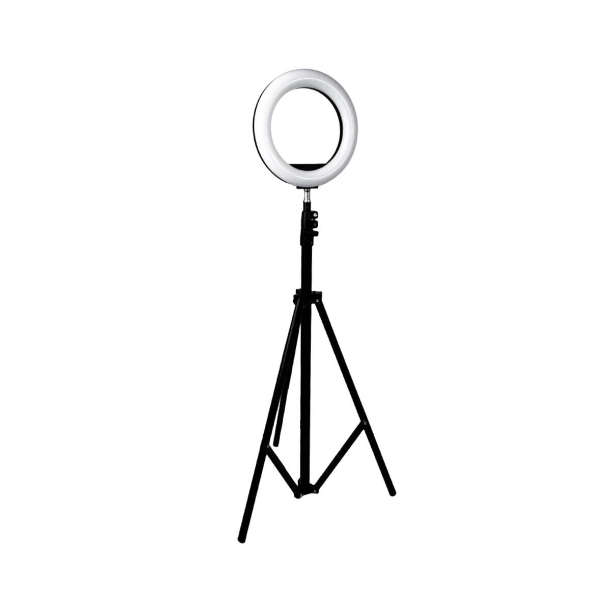 Кольцевая лампа NNM-20 20 см и штатив трипод 2,1 м Black (NNM20+Tripod)