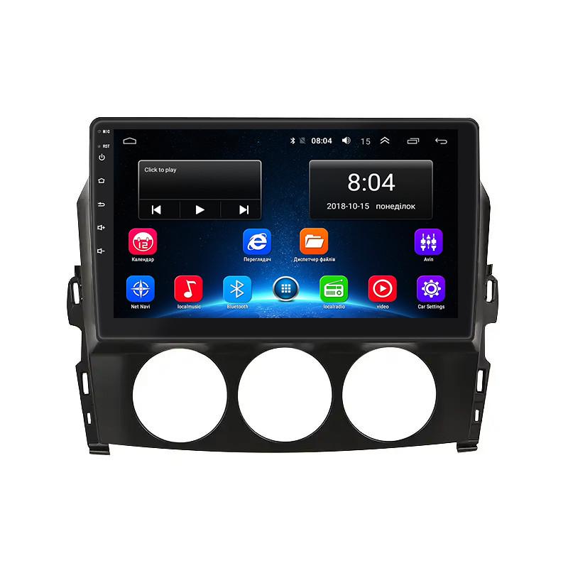 Магнитола штатная Lesko 9" для Mazda MX-5 III NC Restyiling 2008-2015 2/32Gb Wi-Fi GPS Base