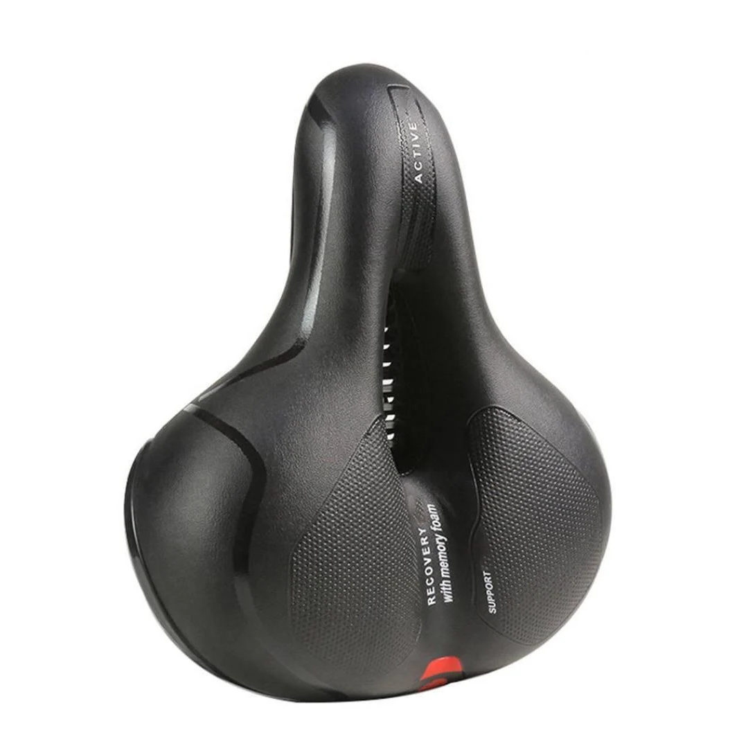 Седло для велосипеда анатомическое Bodasan с амортизаторами и memory foam (VK188)