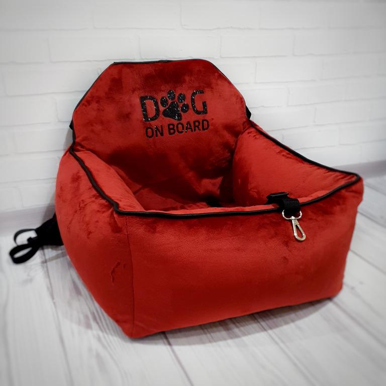 Автокресло для собак Amore mio Cane Small до 5 кг 50х45х25 см Red (CS-0008) - фото 2