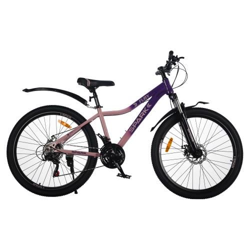 Велосипед SPARK FURY колеса 26" стальная рама 15" Фиолетовый с персиковым (000239232)
