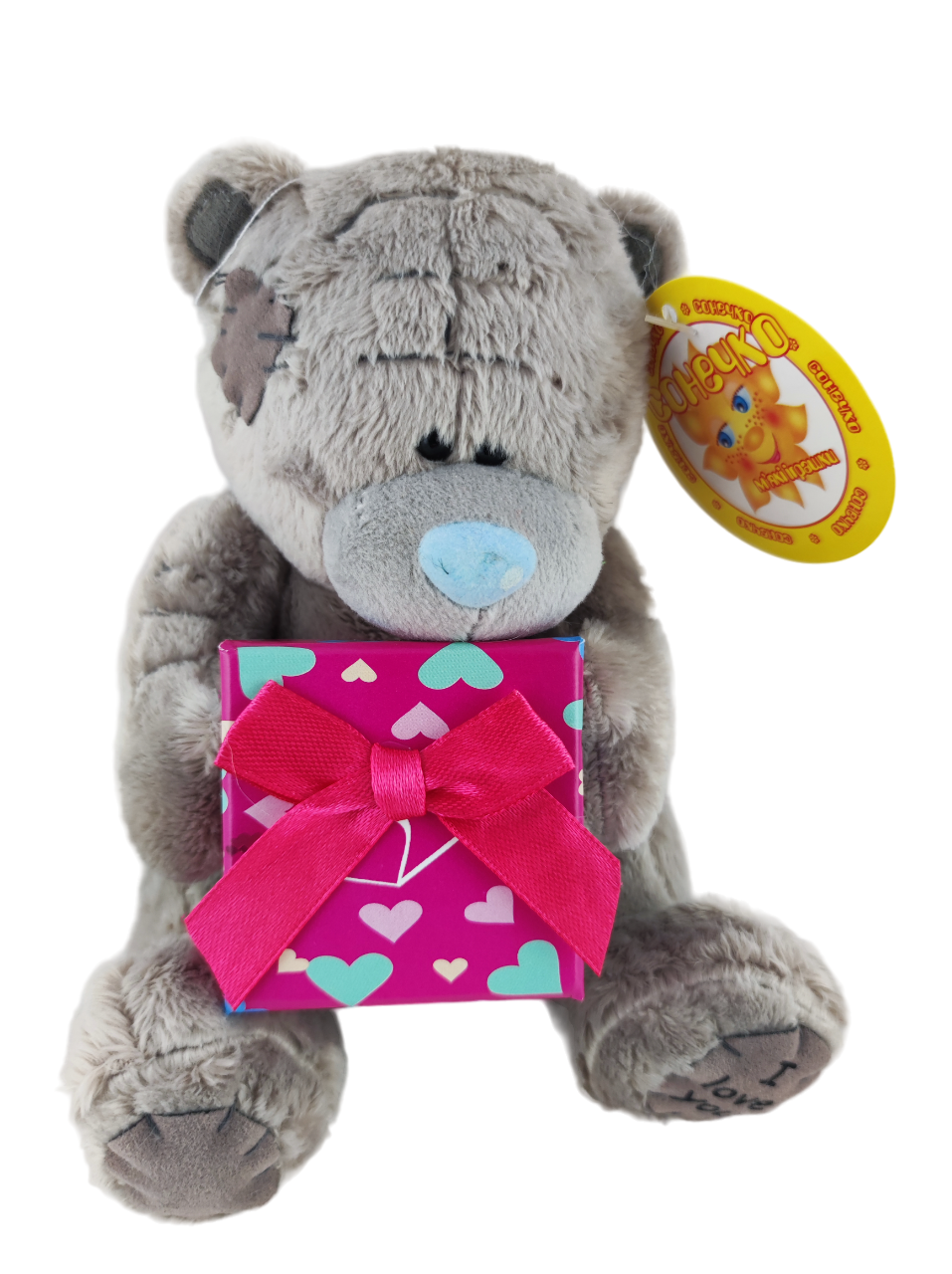 Мягкая игрушка Мишка Тедди с розовой квадратной подарочной коробкой 17 см (000052) Мягкая игрушка Мишка Тедди с розовой квадратной подарочной коробкой 17 см (000052)