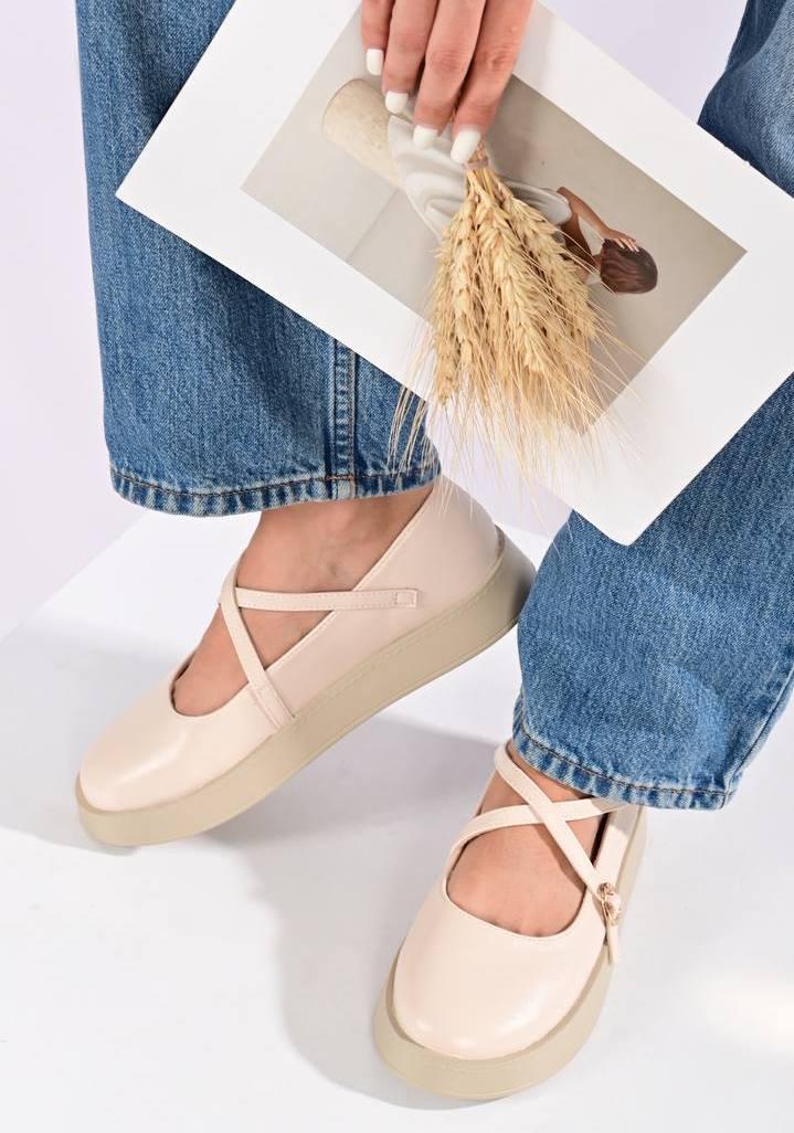 Туфли женские Loretta Е370-3 р. 40 Бежевый (34203951)