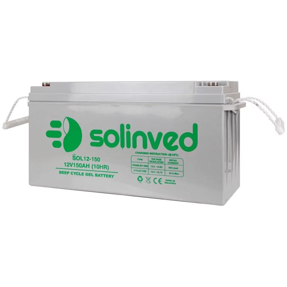 Акумулятор гелевий Solinved 150 Ah 12V