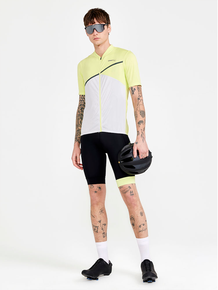 Мужская велофутболка СRAFT Core Endurance Logo Jersey 1910528-541914 M White/Yeze - фото 6