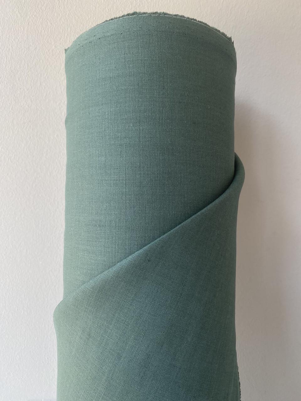 Ткань рубашечно-платьевая LINEN PLUS 100% лен 143 см 551/547 Изумрудный - фото 2 Ткань рубашечно-платьевая LINEN PLUS 100% лен 143 см 551/547 Изумрудный - фото 2