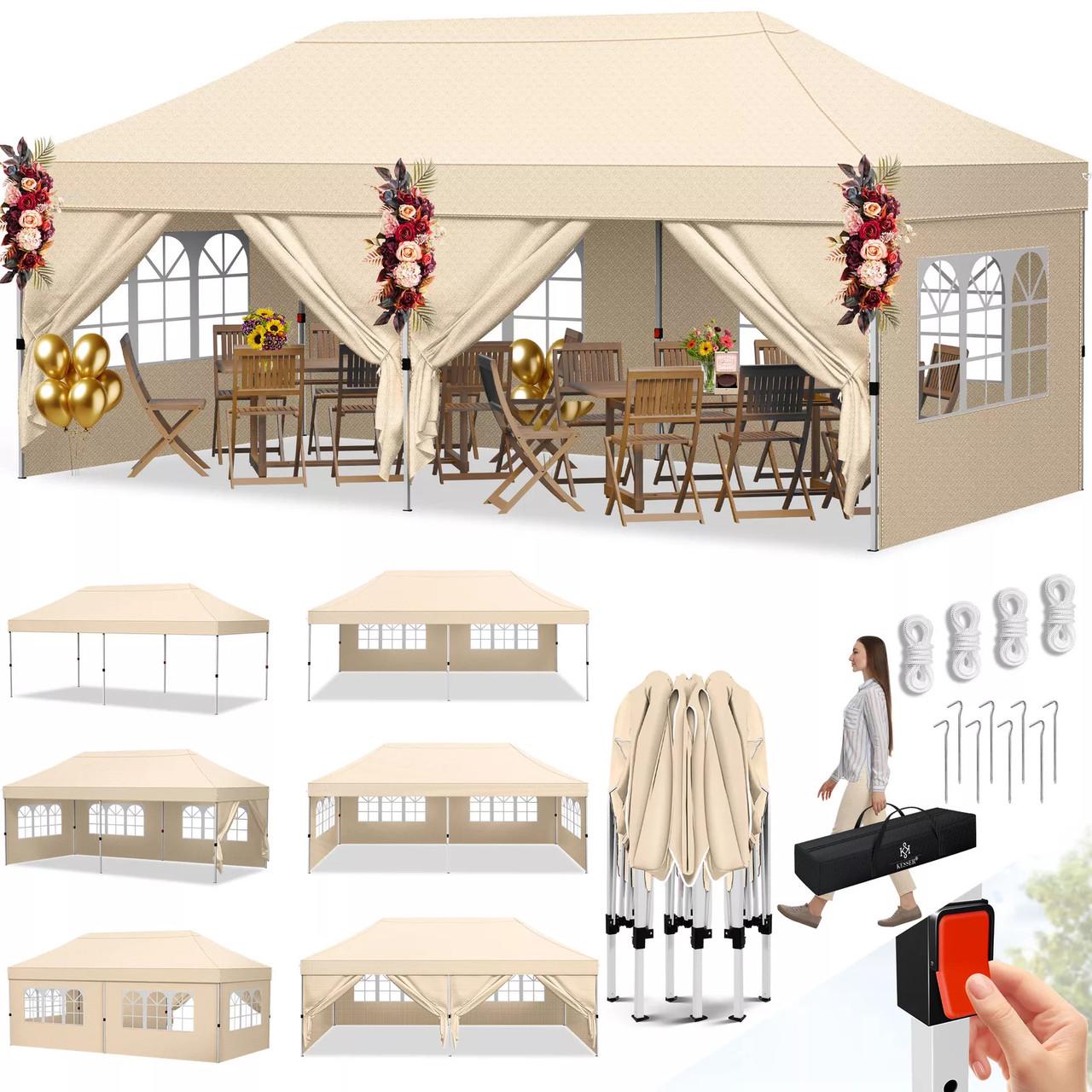 Павільйон садовий KESSER 6x3 м UV50+ Бежевий - фото 11 Павільйон садовий KESSER 6x3 м UV50+ Бежевий - фото 11