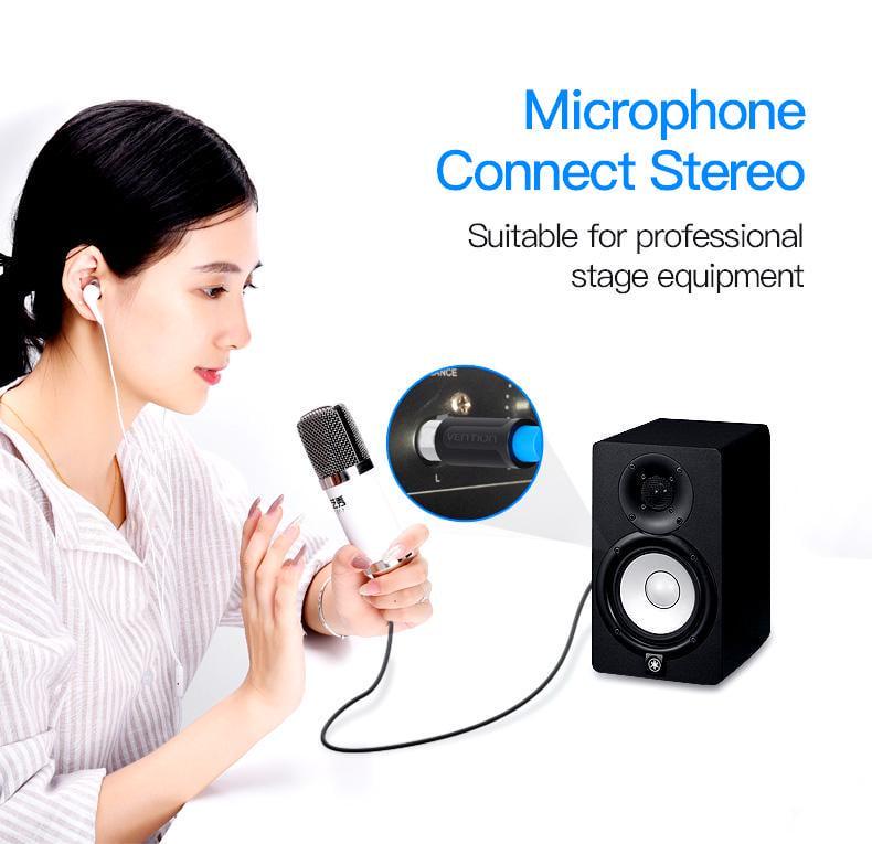 Кабель Vention XLR мама-6.5 мм Jack папа для мікшеру 15 м Чорний (BBEBN) - фото 4 Кабель Vention XLR мама-6.5 мм Jack папа для мікшеру 15 м Чорний (BBEBN) - фото 4