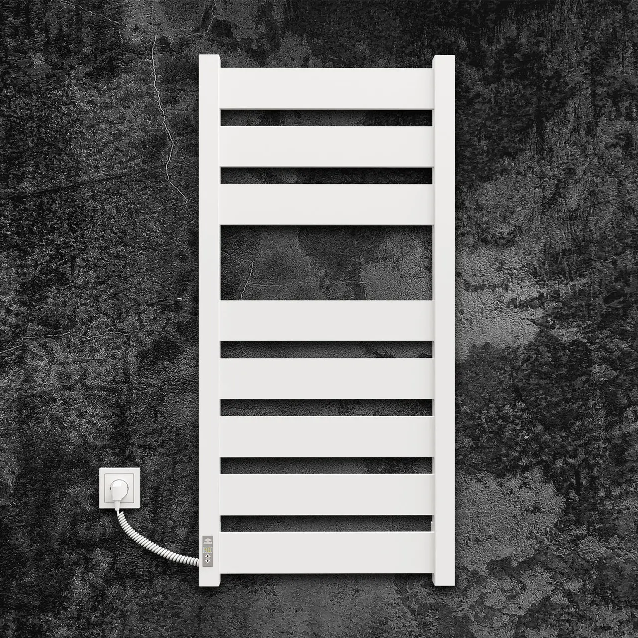 Полотенцесушитель электрический KOSSER Лестница Волс 1000х500/8 EL Белый