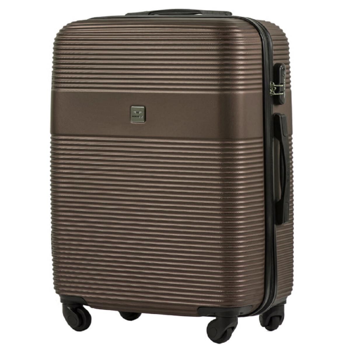 Чемодан Wings 5398 маленький пластиковый Коричневый (Wp00579)