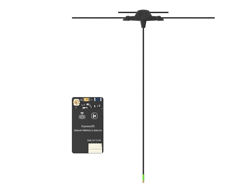 Приемник управления ELRS 915/2400MHz iFlight Dual Band 500mW LR1121+ESP32 C3 TCXO и T-антенна 220 мм (00-00028336)