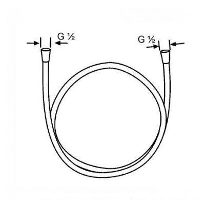Душовий Шланг нескручивающийся KLUDI SUPARAFLEX 610610500 - фото 2