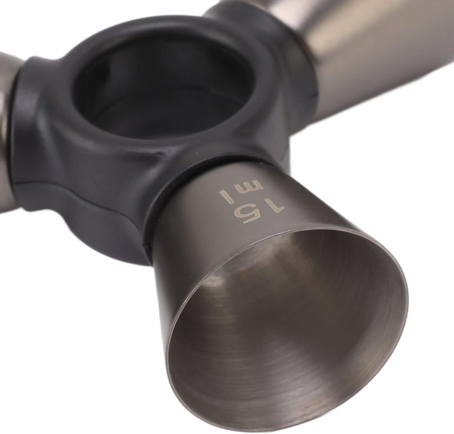 Джиггер коктейльный Olin&Olin треугольник с несколькими измерениями 1 1/2 3/4 oz Черный - фото 2