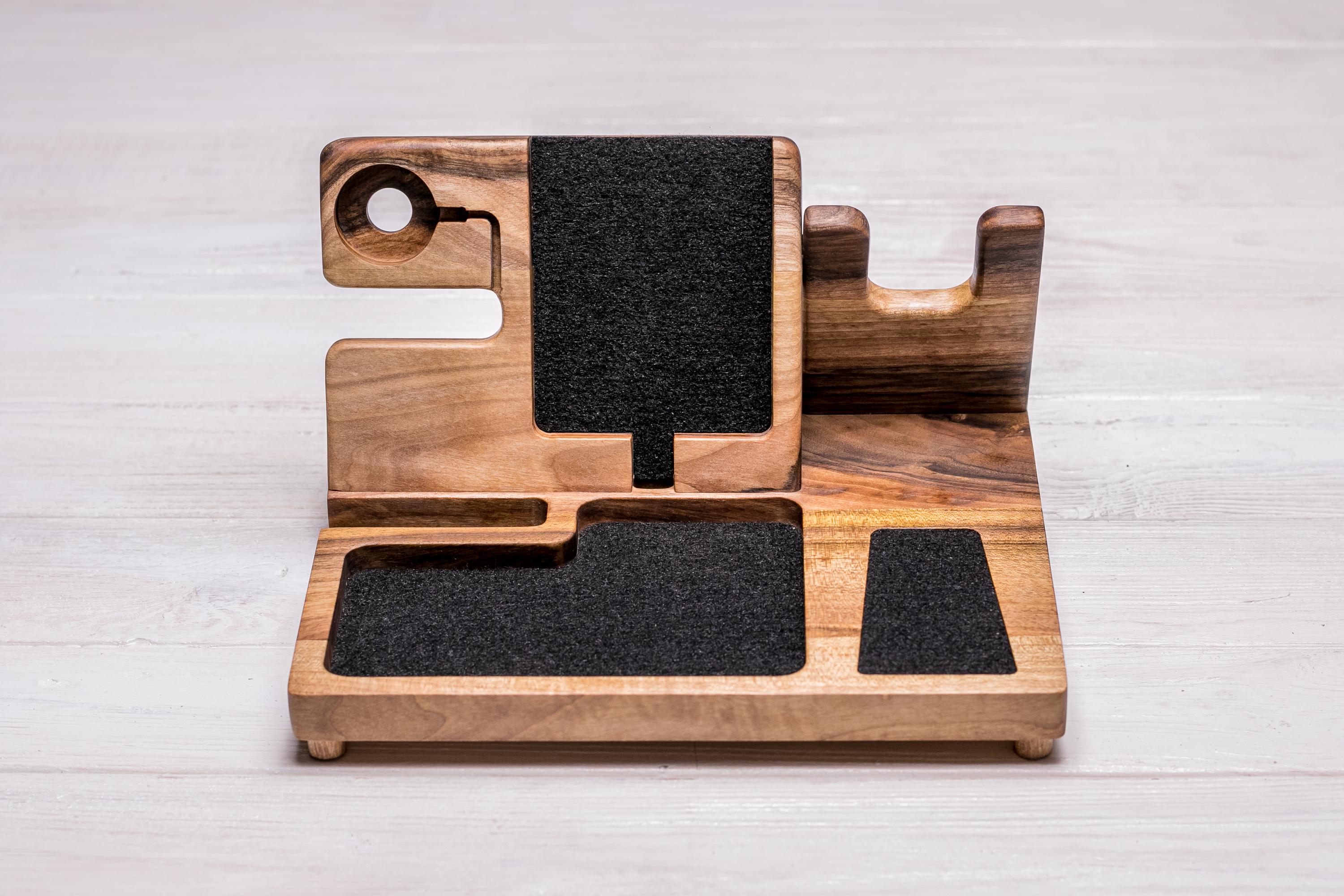 Органайзер EcoWalnut из дерева для пистолета/телефона и часов Samsung (EW-43.3)