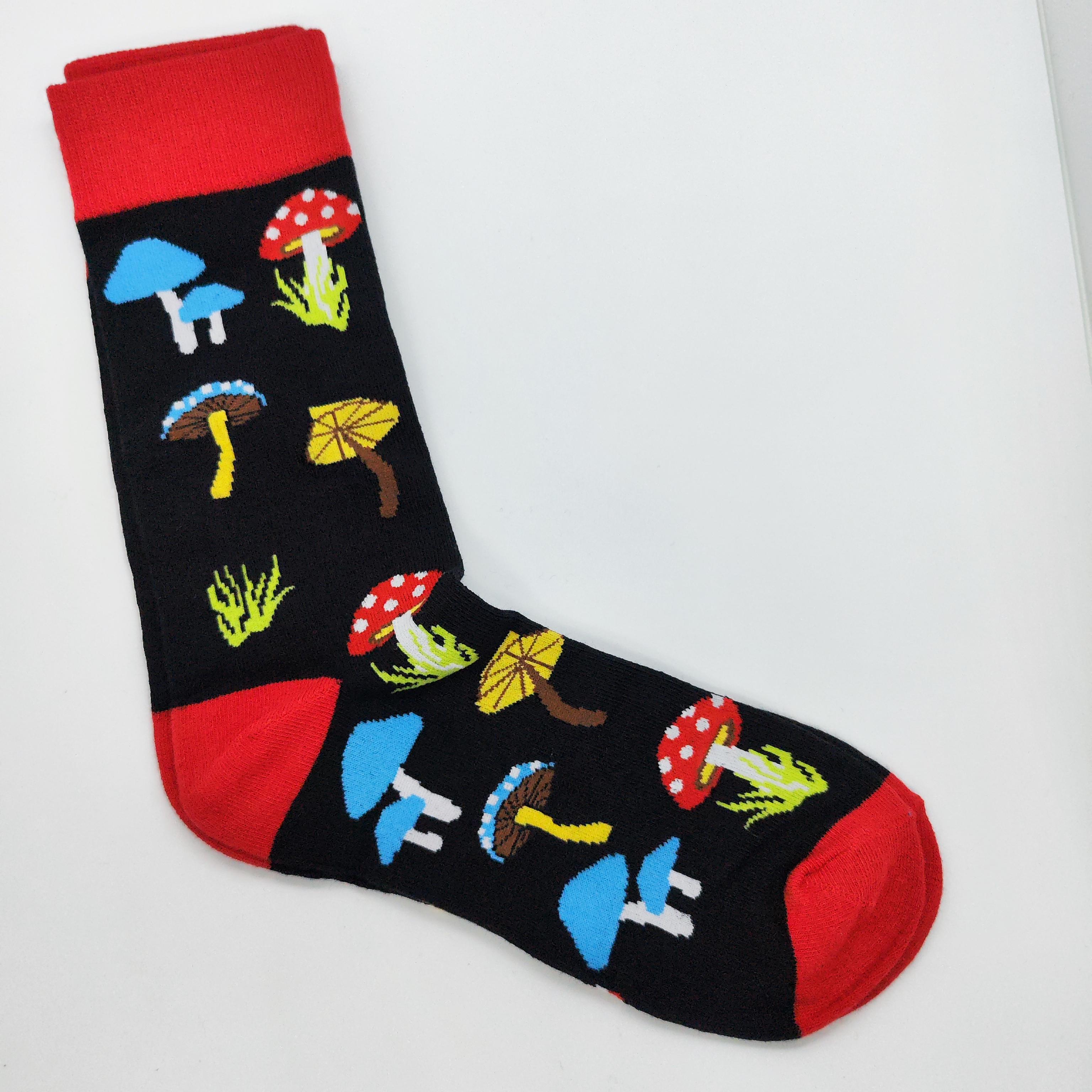 Шкарпетки унісекс Гриби one size р. 35-45 Чорний (24389307) - фото 3 Шкарпетки унісекс Гриби one size р. 35-45 Чорний (24389307) - фото 3