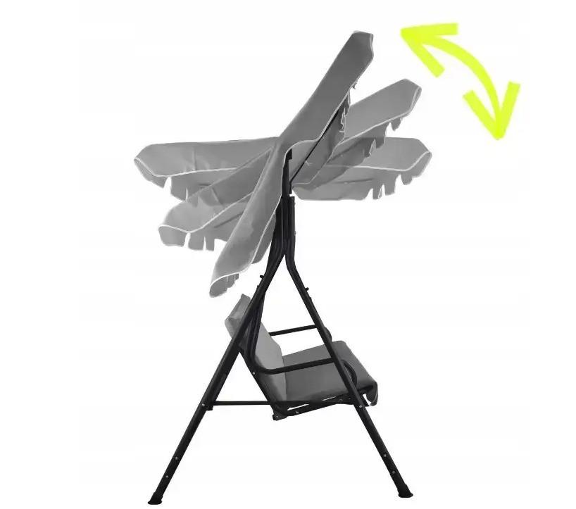 Качель садовая GardenLine 170х110х153 см Серый - фото 3 Качель садовая GardenLine 170х110х153 см Серый - фото 3