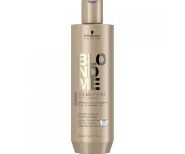 Шампунь Schwarzkopf Professional BlondMe All Blondes Light Shampoo для тонких волос 300 мл (4045787636055)