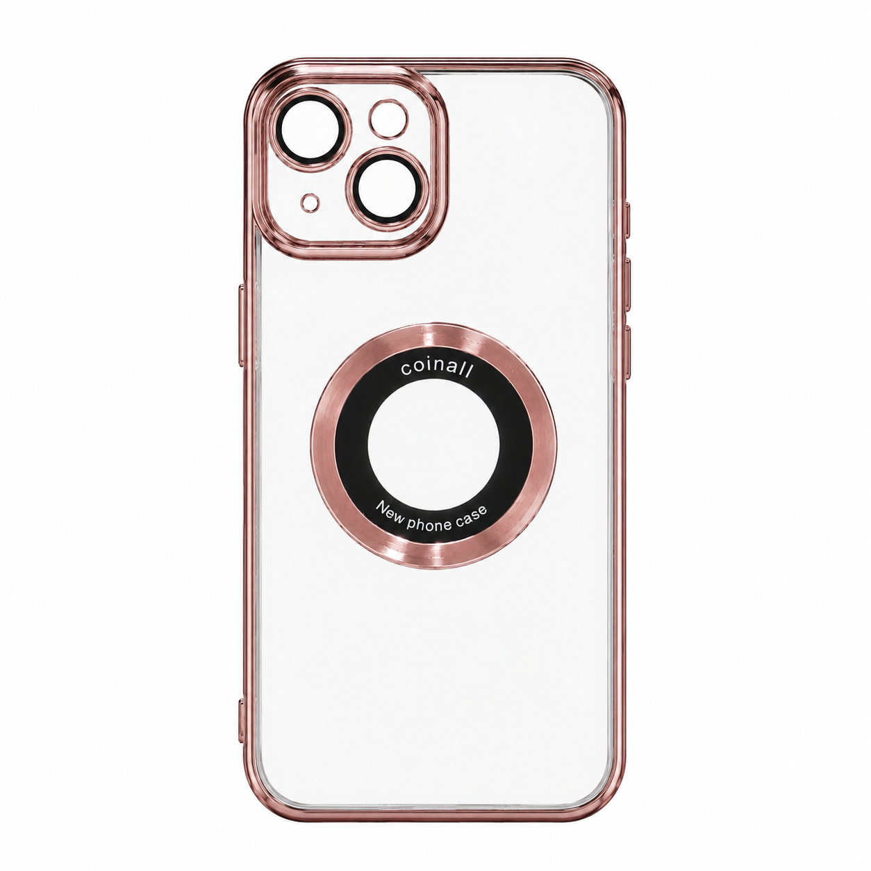 Магнітний чохол XON PhoneCase Magnetic для iPhone 14 (PCMC1114100P 8215) Рожевий/Прозорий