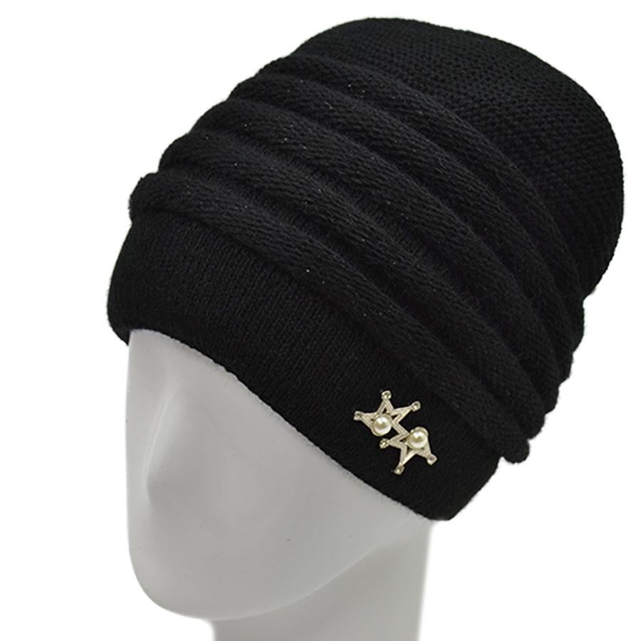 Шапка женская Lirus Модена зимняя двойная с люрексовой нитью OneSize Черный (73678) Шапка женская Lirus Модена зимняя двойная с люрексовой нитью OneSize Черный (73678)