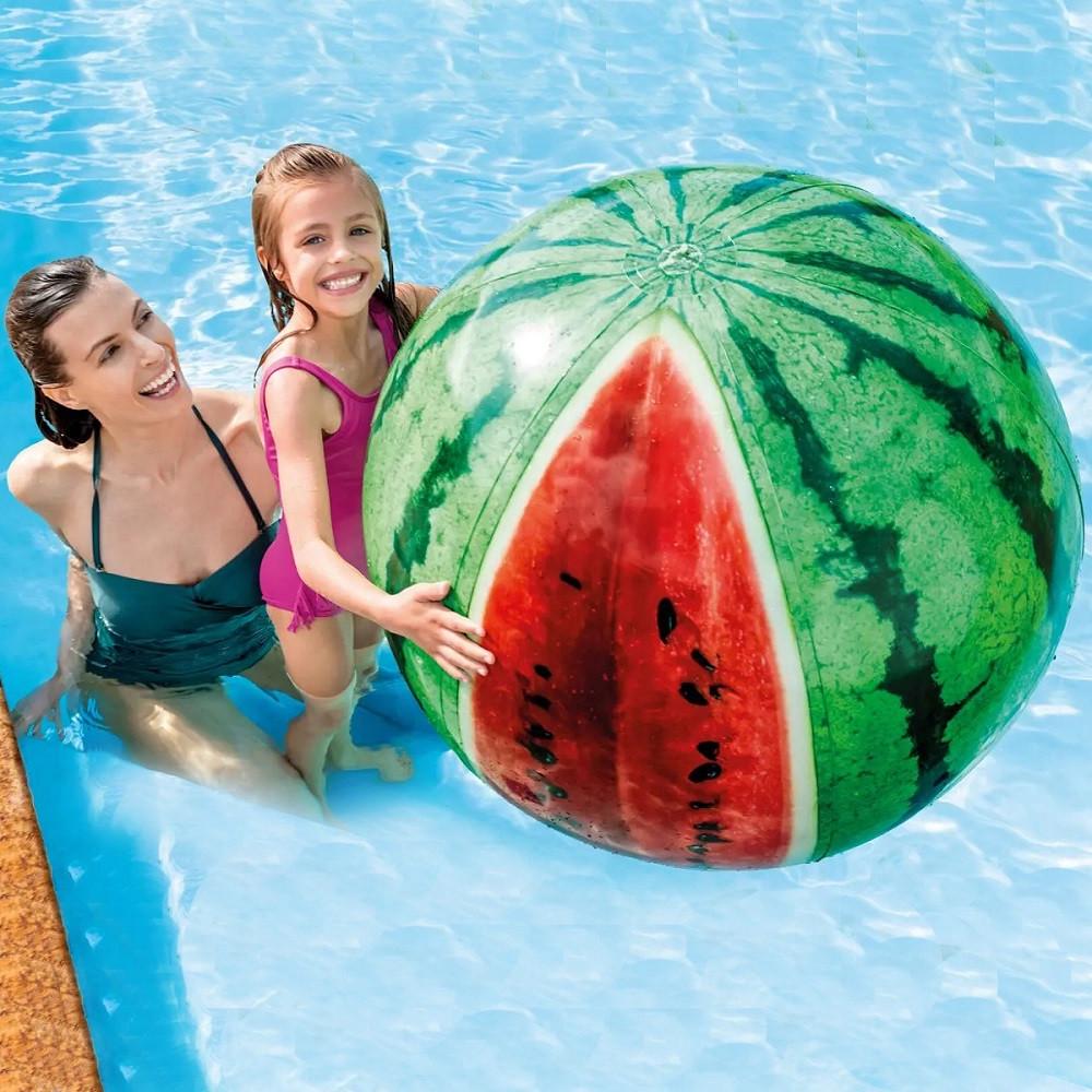 Надувной мяч Intex Арбуз пляжный 107 см (28443583) - фото 4 Надувной мяч Intex Арбуз пляжный 107 см (28443583) - фото 4