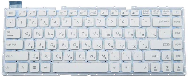 Клавіатура для ноутбука Asus R441/R441MA/R441M матова Білий (0KNB0-4126RU00)