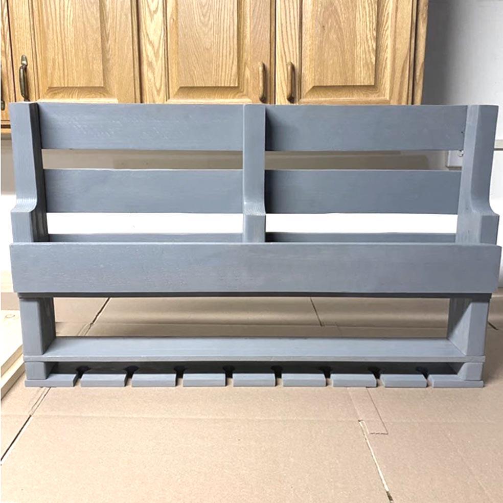 Полка для вина настенная из дерева Шитома Маренго (ПНК-009319)